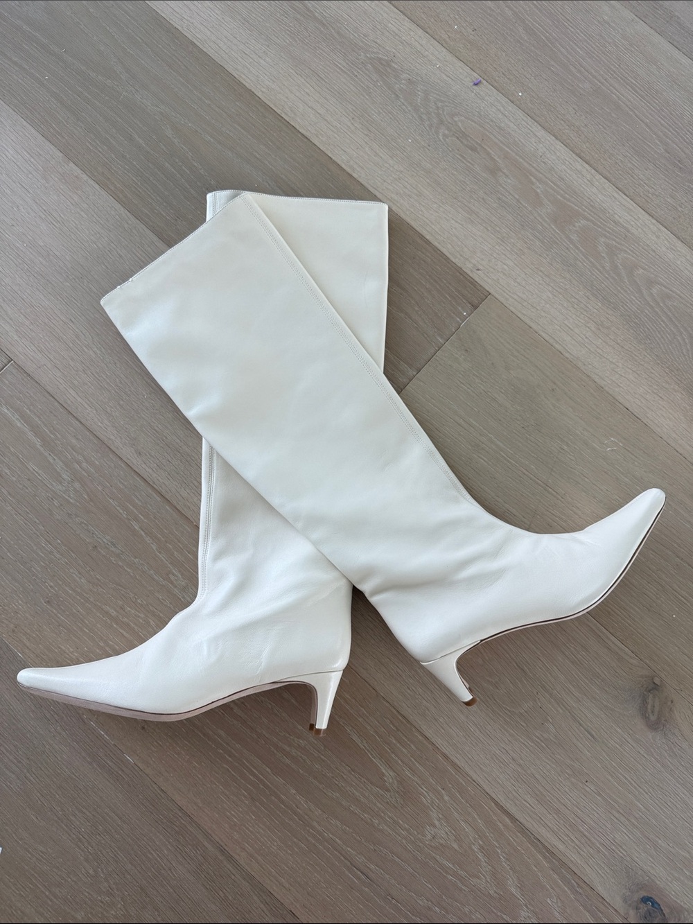 Staud Wally 55 m knee high boots in neutral